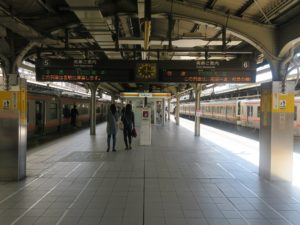 JR東海道線 名古屋駅 5番線・6番線 主に岐阜・大垣方面に行く列車が発着します