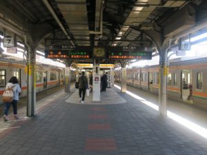 JR中央西線 名古屋駅 7番線・8番線 主に高蔵寺・中津川方面に行く列車が発着します