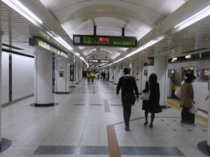 名古屋地下鉄東山線 名古屋駅 1番線 主に栄・藤が丘方面に行く列車が発着します