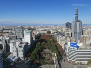 名古屋テレビ塔 展望台から見える景色 北側