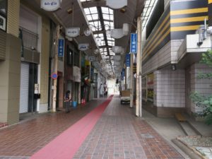 岐阜市 ヤナガセ銀天街 ドン・キホーテの裏の商店街です