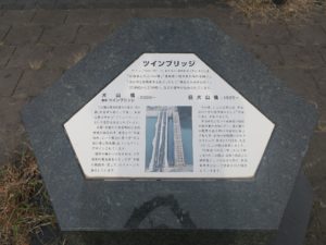 名鉄犬山線 犬山遊園駅 ツインブリッジの石碑