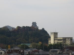 犬山城 天守閣 犬山遊園駅付近から撮影