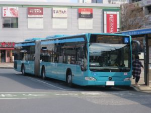 京成バス 連接バス 海浜幕張駅にて