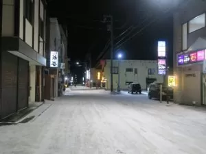 北海道稚内市 仲通り 稚内駅周辺にある飲食店街です