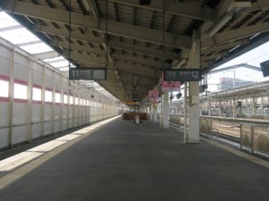 JR東北新幹線 福島駅 11番線・12番線 主に宇都宮・大宮・上野・東京方面に行く列車が発着します
