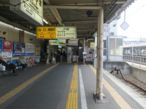 阿武隈急行線 福島駅 改札口 ICカードリーダーが並びますがSuicaは使えません