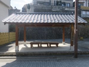 飯坂温泉 ゆざわ芭蕉の道公園 ベンチと広場があって終わりでした