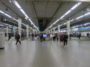 阪急京都線 梅田駅 1号線～3号線 河原町・高槻市・北千里方面に行く列車が発着します