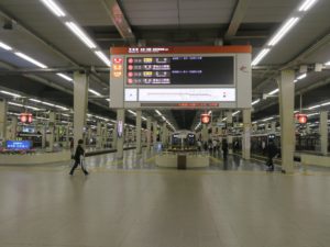 阪急宝塚線 梅田駅 4号線～6号線 宝塚・池田・箕面方面に行く列車が発着します