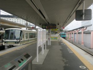 JR桜井線 奈良駅 1番線 主に万葉まほろば線で天理・桜井方面に行く列車が発着します