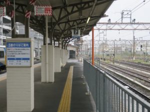 南海和歌山港線 和歌山市駅 7番線 和歌山港線で和歌山港へ行く列車が発着します