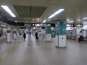 大阪メトロ谷町線 東梅田駅 切符売り場