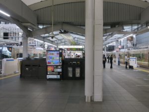 JR京都線 大阪駅 7番線・8番線 京都線で新大阪・京都・大津・草津・米原方面に行く列車が発着します