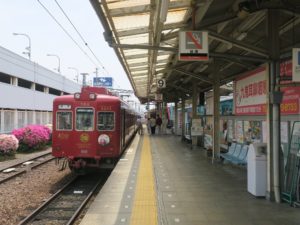 和歌山電鐵貴志川線 和歌山駅 9番線 貴志川方面に行く列車が発着します