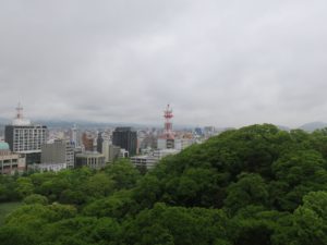 和歌山城 天守閣からの眺め 東側を撮影