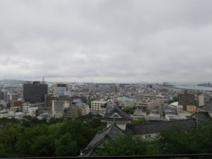 和歌山城 天守閣からの眺め 西側を撮影