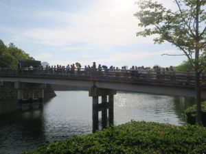 大阪城公園 極楽橋 大阪城へはこの橋を渡ります