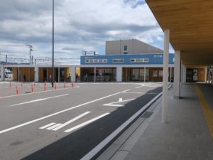 JR日豊本線 延岡駅 宮崎交通営業所と高速バス乗り場