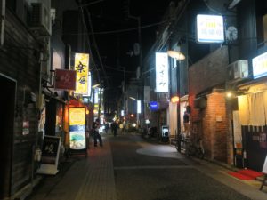 徳島市 新町商店街周辺の歓楽街 夜に撮影