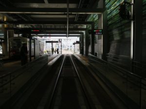 富山地方鉄道市内電車 富山駅 3番線・4番線 主に環状線・大学前方面に行く列車が発着します