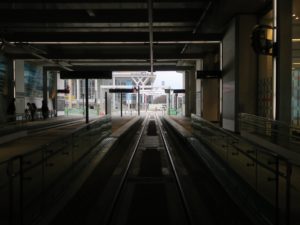 富山地方鉄道市内電車 富山駅 5番線・6番線 主に岩瀬浜方面に行く列車が発着します