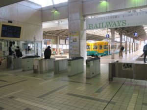 富山地方鉄道 電鉄富山駅 改札口 交通系ICカードは使えません