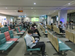たんちょう釧路空港 搭乗口前の待合所