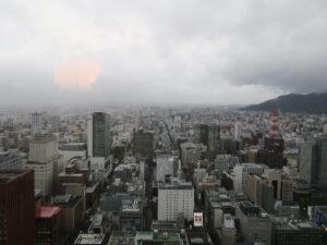 JRタワーホテル日航札幌 大通り・すすきの方向の景色