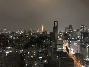 アパホテル 品川 泉岳寺駅前 21階 展望テラスからの夜景