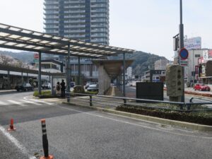 JR東海道本線 大津駅 駅前バス乗り場とタクシー乗り場