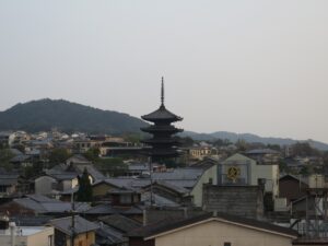 TSUKIMI HOTEL 屋上 清水寺や京都タワーが見えます