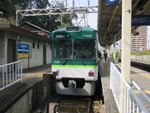 京阪電気鉄道 700型 前面 石山寺駅にて撮影