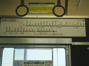 京阪電気鉄道 700型 京阪電車大津線路線図