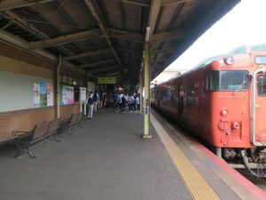 JR山口線 山口駅 3番線 主に益田方面に行く列車が発着します