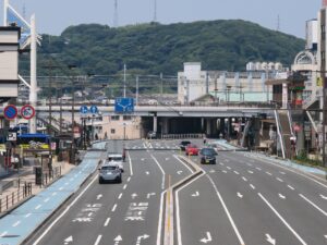 JR山陽本線 下関駅 駅の横が国道9号線の終点です