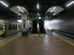 JR日豊本線 小倉駅 1番線・2番線 主に日豊本線で行橋・中津方面へ行く列車と、日田彦山線で添田方面に行く列車が発着します