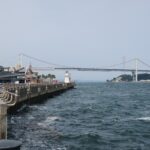 関門大橋 下関市立しものせき水族館 海響館から撮影