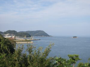 小豆島 こぼれ美島 展望台から撮影 展望台の西側です