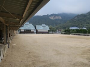 小豆島 道の駅 大坂城残石記念公園 資料館の外観
