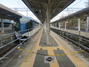 近鉄志摩線 賢島駅 降車ホーム 元々はここが特急ホームで2番線・3番線でした