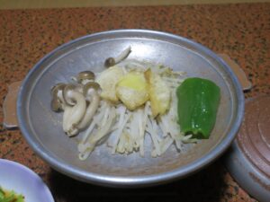 鳥羽 錦浦館 晩ご飯 アワビのバター焼き
