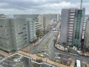 アパホテル 京成成田駅前 シングルルーム 窓からの眺め
