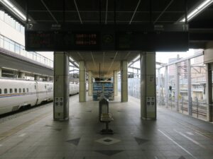 JR北陸新幹線 長野駅 11番線・12番線 主に富山・金沢方面に行く列車が発着します