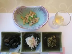 野沢温泉ホテル 夕食 前菜 郷土料理とマリネ