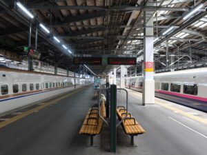 JR上越新幹線 新潟駅 11番線・12番線 上越新幹線で越後湯沢・高崎・大宮・上野・東京方面に行く列車が発着します
