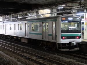 JR常磐線 E501系 横から 水戸駅にて