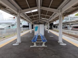 JR常磐線 いわき駅 1番線・2番線 主に常磐線で水戸・上野・東京・品川方面に行く列車が発着します