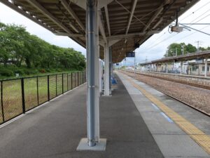 JR常磐線 勿来駅 2番線 主にいわき・原ノ町・仙台方面に行く列車が発着します