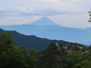 富士山 昇仙峡 富士山遥拝所から撮影